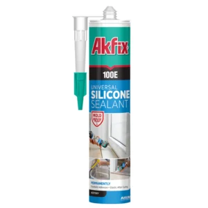 Akfix 100E Universal Silicone Sealant - 10.1 fl oz white