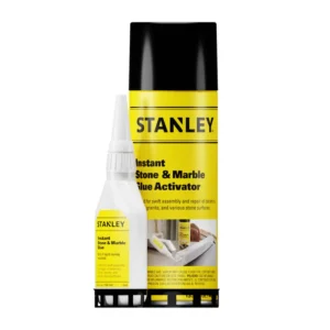 Stanley A552 Instant Stone & Marble Glue - Cyanoacrylate Adhesive & Activator, 3.4oz & 13.5 fl oz