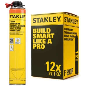 Stanley F990P SuperCoat Class A Fire Rated Spray Foam Insulation Kit (Closed Cell), 27.1oz